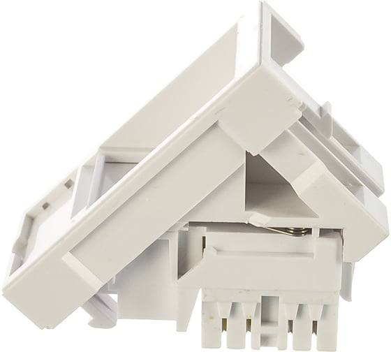 Розетка-вставка 45x22.5 (аналог Mosaic) с наклонным модулем RJ-45, категория 6 Hyperline SIP2K-C6-M45-22.5 35211
