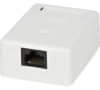 Компьютерная одинарная, внешняя розетка RJ-45 8P8C категория 5e Dual IDC Hyperline SB2-1-8P8C-C5e-WH 27472