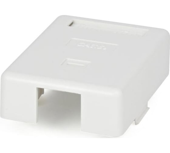 Компьютерная одинарная, внешняя розетка RJ-45 8P8C категория 5e Dual IDC Hyperline SB2-1-8P8C-C5e-WH 27472