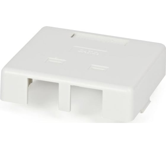 Компьютерная двойная, внешняя розетка RJ-45 8P8C категория 5e Dual IDC Hyperline SB2-2-8P8C-C5e-WH 28062
