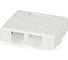 Компьютерная двойная, внешняя розетка RJ-45 8P8C категория 5e Dual IDC Hyperline SB2-2-8P8C-C5e-WH 28062 3