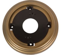 Одноместная рамка Мезонинъ пластиковая, d 92x14 мм, цвет - бронза, серия усадьба, тм GE30701-36