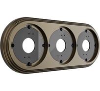 Рамка Мезонинъ 3-местная ретро усадьба бронза GE30703-36