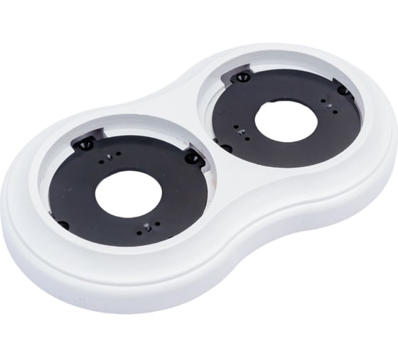 Двухместная рамка Мезонинъ, серия "аврора", цвет - белый, тм GE70832-01 1