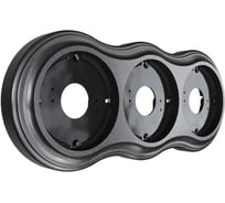 Трехместная рамка Мезонинъ, серия "аврора", цвет - венге, тм GE70833-36