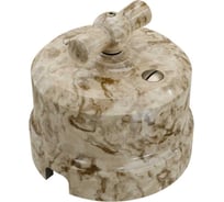 Поворотный выключатель Мезонинъ фарфоровый на четыре положения (2-х клавишный), цвет - дворцовый мрамор, серия "аврора", тм GE70403-19