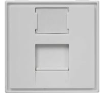 Лицевая панель SUPRLAN 1 порт (45x45, Keystone, шторка) 10-0304