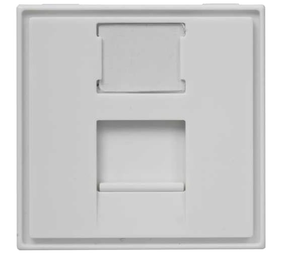 Лицевая панель SUPRLAN 1 порт (45x45, Keystone, шторка) 10-0304 1