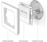 Двойная ethernet розетка rj-45 WERKEL (айвори матовый) a062429 5