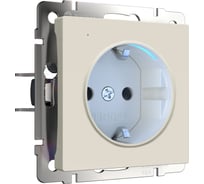 Розетка WERKEL с подсветкой (айвори матовый) a062424