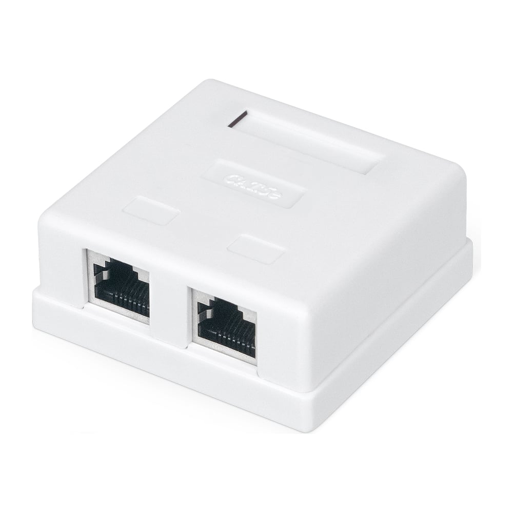 Двойная экранированная компьютерная розетка WRline WR-WS-8P8C-C5E-SH-2 ...