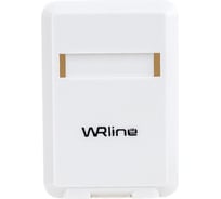 Корпус настенной розетки WRline WR-MB-1 для установки 1-ой вставки типа Keystone Jack, цвет белый 505219