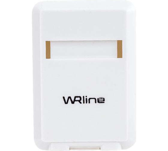 Корпус настенной розетки WRline WR-MB-1 для установки 1-ой вставки типа Keystone Jack, цвет белый 505219 26746736