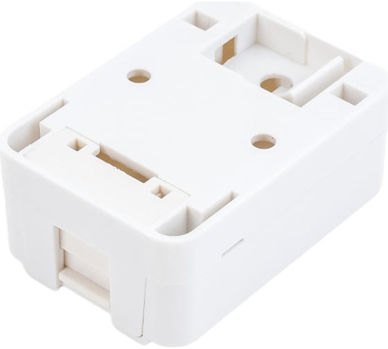 Корпус настенной розетки WRline WR-MB-1 для установки 1-ой вставки типа Keystone Jack, цвет белый 505219