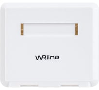 Корпус настенной розетки WRline WR-MB-2 для установки 2-х вставок типа Keystone Jack, цвет белый 505220