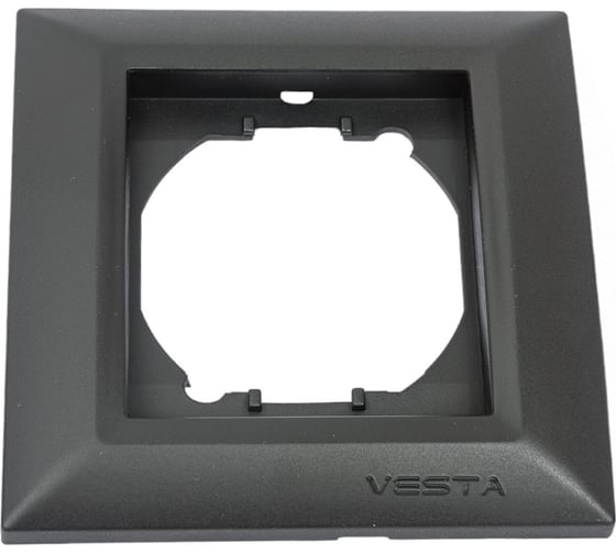 Рамка 1-я Vesta-Electric Roma Black FRM010102CMT 1
