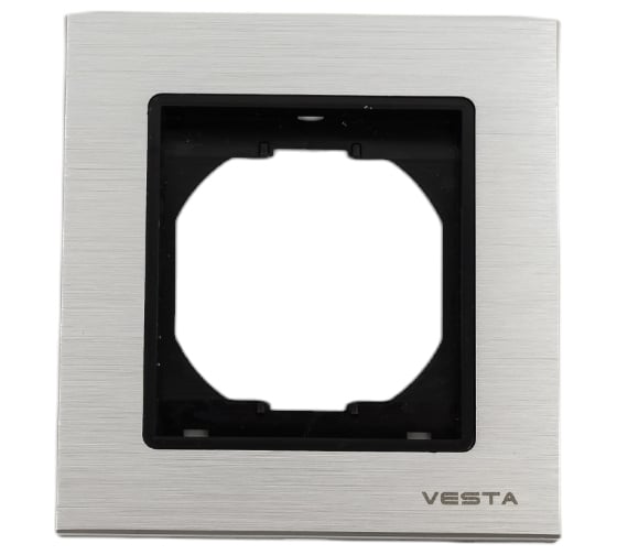 Рамка 1-я Vesta-Electric Exclusive Silver Metallic FRM050101SRB