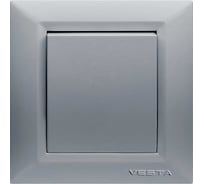 Одноклавишный выключатель Vesta Electric Roma Silver FVK010114SRM
