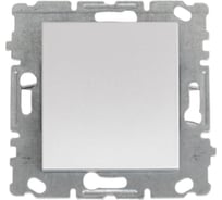 Выключатель Серебристый одноклавишный без рамки Metronex Electric FVK010115SRM