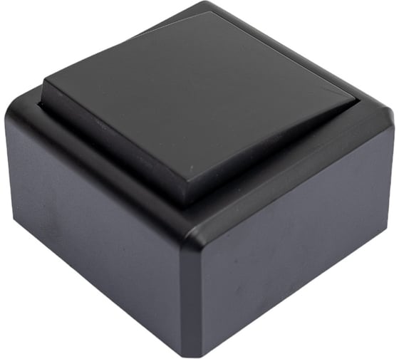 Одноклавишный выключатель Vesta Electric Mega Black FVK030102CMT