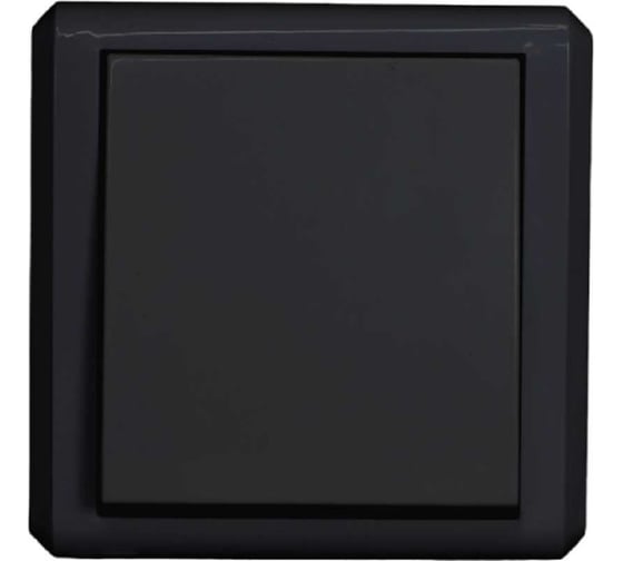 Одноклавишный выключатель Vesta Electric Mega Black FVK030102CMT