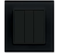 Выключатель Metronex Electric Exclusive Black трехклавишный FVK050121CHR