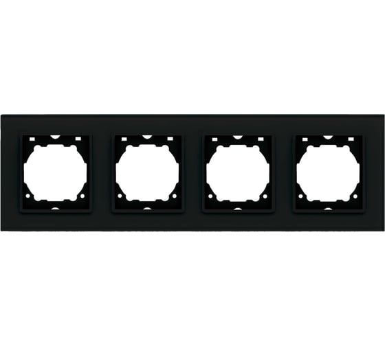 4-местная рамка Vesta Electric Exclusive Black FRM050404CHR