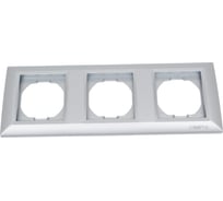 3-местная рамка Vesta Electric Roma Silver FRM050602SRM