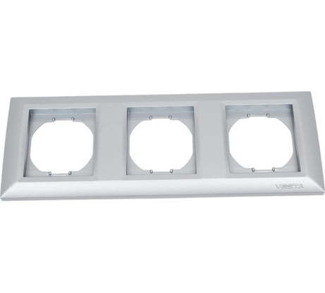 3-местная рамка Vesta Electric Roma Silver FRM050602SRM