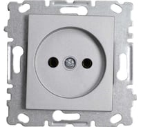 Одинарная розетка Vesta Electric Silver без заземления без рамки FRZ00010109SRM