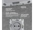 Розетка Metronex Electric Silver одинарная без заземления без рамки FRZ00010109SRM 3