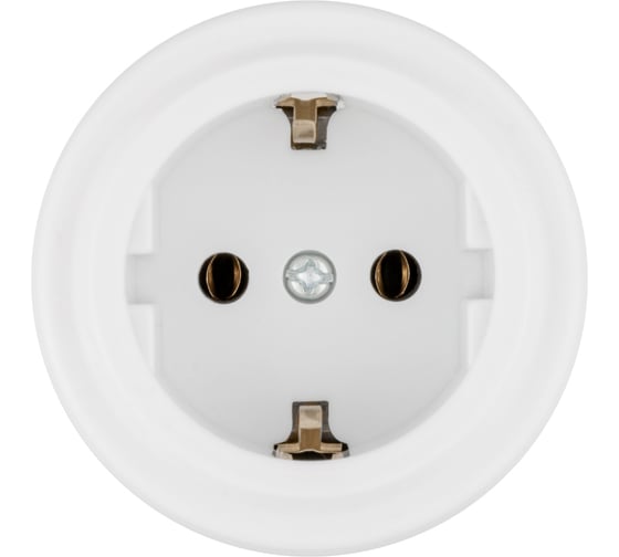 Розетка TDM ELECTRIC 2П+З 16А 250В белая «Виви» SQ1820-1012