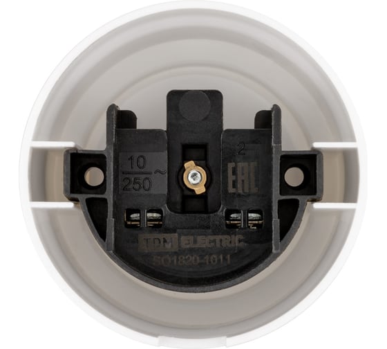 Розетка TDM ELECTRIC 2П 10А 250В белая «Виви» SQ1820-1011