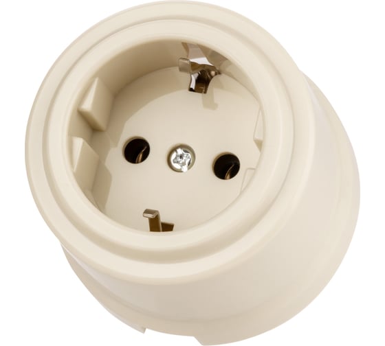 Розетка TDM ELECTRIC 2П+З 16А 250В сл. кость «Виви» SQ1820-1317