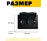 2-местная розетка STEKKER с заземлением, с крышкой, pst16-9015-03, 250В, 16а, серия эрна, черный, 49138 3
