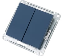 2-клавишный выключатель Systeme Electric Atlasdesign аквамарин сх.1, 10ах ATN001151