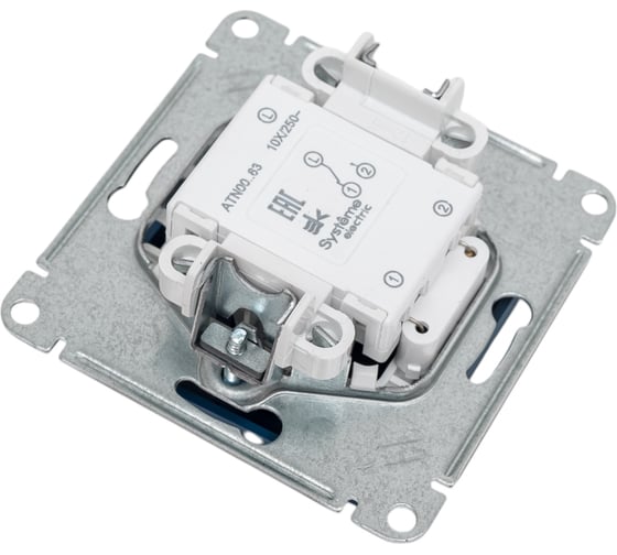 1-клавишный переключатель Systeme Electric Atlasdesign аквамарин с подсветкой, сх.6а, 10ах ATN001163