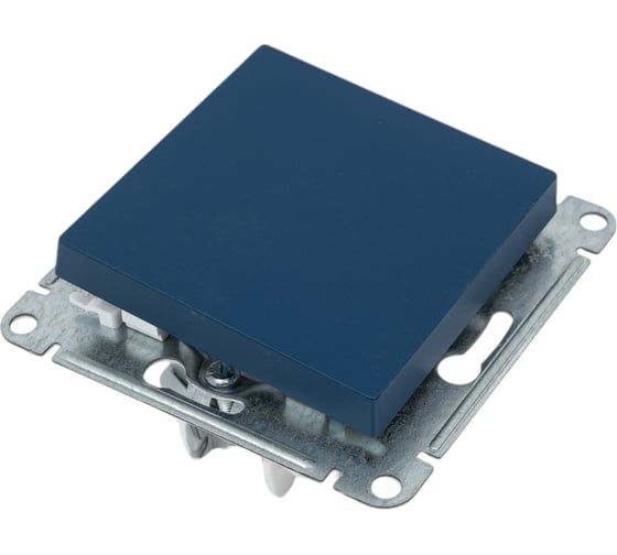 1-клавишный переключатель Systeme Electric Atlasdesign аквамарин сх.6, 10ах ATN001161