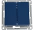 2-клавишный переключатель Systeme Electric Atlasdesign аквамарин сх.6, 10ах ATN001165 1