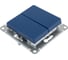 2-клавишный переключатель Systeme Electric Atlasdesign аквамарин сх.6, 10ах ATN001165 2