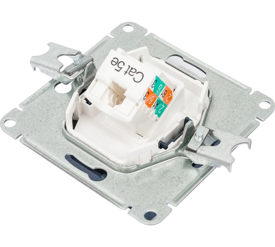 Компьютерная розетка Systeme Electric Atlasdesign аквамарин rj45, кат 5е ATN001183