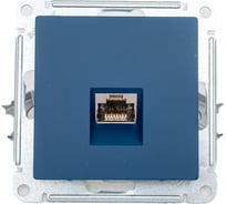 Компьютерная розетка Systeme Electric Atlasdesign аквамарин rj45, кат 6е ATN001186