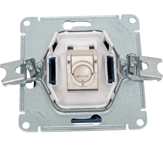 Компьютерная розетка Systeme Electric Atlasdesign аквамарин rj45, кат 6е ATN001186