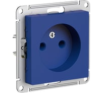 Розетка Systeme Electric Atlasdesign аквамарин без заземления, 16а ATN001141