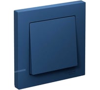1-клавишный выключатель Systeme Electric Atlasdesign аквамарин сх.1 10ах (в сборе с рамкой) ATN001112