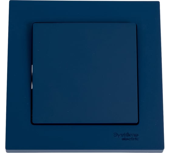 1-клавишный выключатель Systeme Electric Atlasdesign аквамарин сх.1 10ах (в сборе с рамкой) ATN001112 1