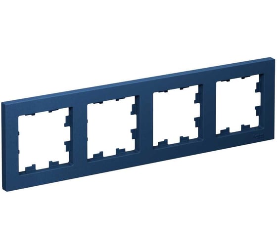 Универсальная 4-местная рамка Systeme Electric Atlasdesign аквамарин ATN001104 1