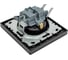 Розетка Metronex Electric Exclusive Black одинарная с заземлением с крышкой FRZMT040007CHR 7