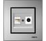 Розетка Metronex Electric Exclusive Silver Metallic для сетевого кабеля LAN + TV FRZTV010002SER 1