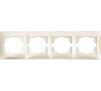 Рамка 4-х постовая горизонтальная перламутр серия "Лама" TDM ELECTRIC SQ1815-0832